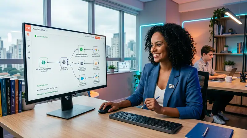Imagem: n8n: como criar seu primeiro agente de IA sem programar em 2026