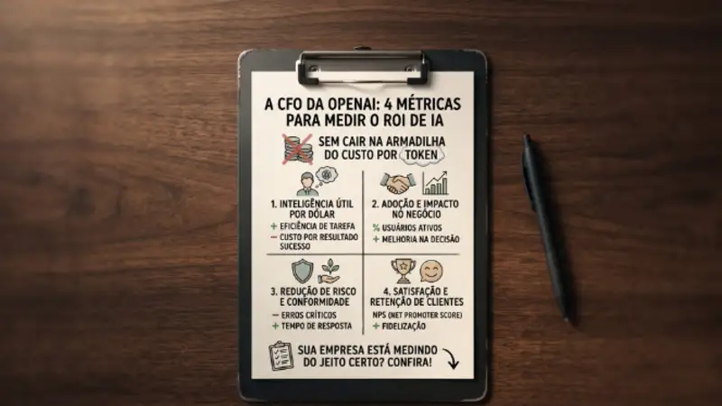 Imagem: OpenAI: 4 métricas para medir ROI de IA além do token