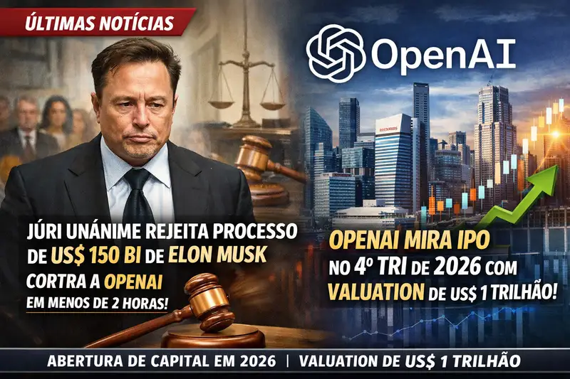 Imagem: OpenAI vence Musk na Justiça e tem caminho livre para o IPO